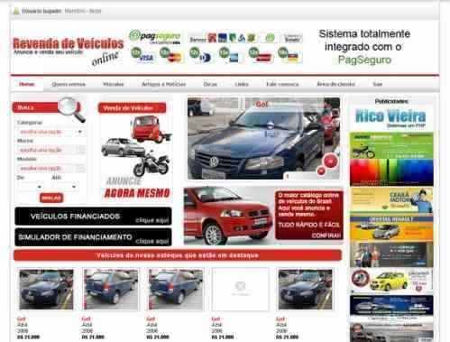 Script de Revenda Veículos com Pagseguro integrado